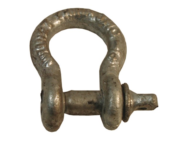 Manille à boucle 3/8" GoupilleØ : 11 mm Haute résistance BL : 6 x WLL 1 T Galvanisée