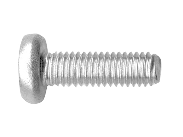 Vis à métaux, acier inoxydable, tête en D Phillip M06 x 35