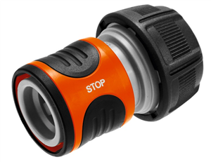 Raccord, tuyau 19 mm (3/4"), clip d'arrêt d'eau femelle à pince