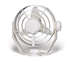 Ventilateur turbo 12 V 6,5 W blanc
