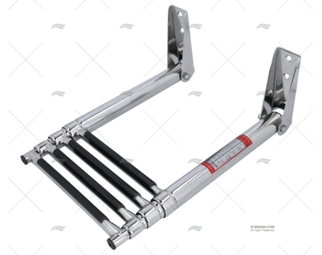 ECHELLE PLATEFORME EN INOX 4 MARCHES