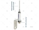ANTENNE VHF 1.00 MT INOX SAIL SCOUT (KM-3A NVHF00012)