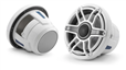 Haut-parleur, anneau de garniture blanc brillant de 8,8 pouces, grille sport blanche brillante (M6-880X-S-GWGW)