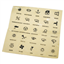 Étiquettes fonctionnelles transparentes autocollantes pour 99726, 99728-30 - Lot de 25 pièces