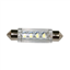 Ampoule 12 V, LED, T11, SV8.5-8, blanc froid - 4 LED, 11 x 41 mm