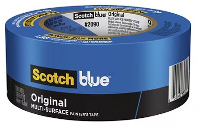 Ruban de masquage multisurfaces 2" / 1,88" bleu, longueur : 60 verges, réf. 2090