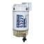 Filtre/séparateur d'eau, cuve transparente pour gaz 60 GpH avec élément de 10 µm