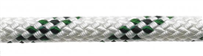Corde tressée M, polyester 8 mm, vert moucheté