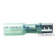 Borne de déconnexion femelle thermorétractable bleue 14-16 AWG