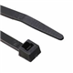 Attaches de câble autobloquantes en nylon noir (100 pièces)