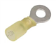 Cosse annulaire thermorétractable jaune 12-10 AWG pour câble de 1/4 pouce