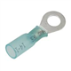 Cosse à anneau thermorétractable bleue 16-14 AWG 1/4 pouce