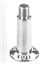 embase d'antenne fixe, inox 304, diamètre 73 mm, hauteur 102 mm