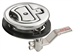 Loquet encastré en acier inoxydable AISI316 avec serrure Ø90 mm