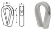 Cosse pour tube ⌀20 cordage