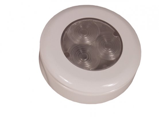 Lampe encastrée ronde à 3 LED, 12 V, blanche