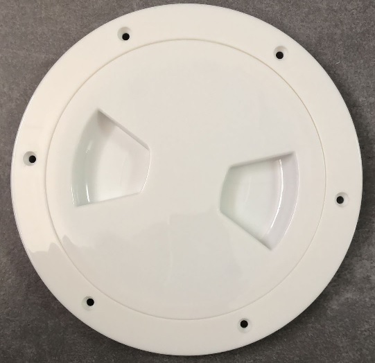 Plaque de pont, Cl à visser, découpe Ø:6" :