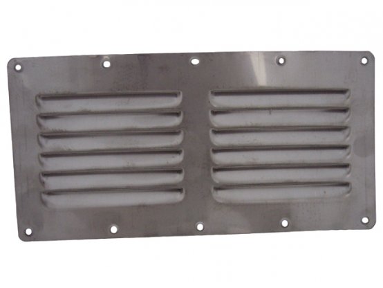Grille d'aération rectangulaire en acier inoxydable 9″ x 4-1/2″