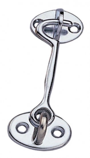Crochet de porte, acier inoxydable 4"