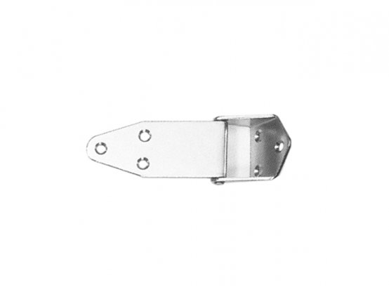 Charnière décalée L:47 Largeur ouverte:127 mm 6 trous Br