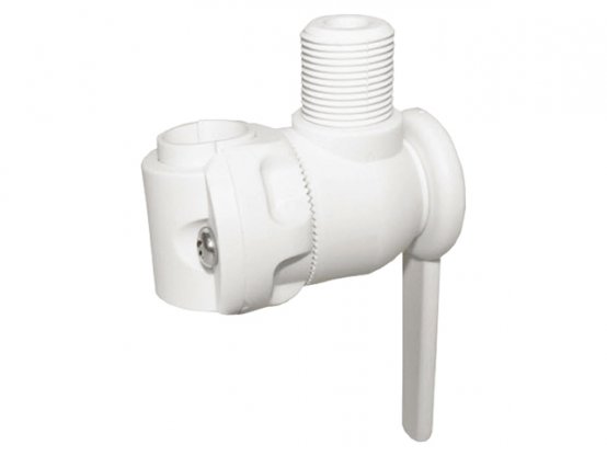 Support d'antenne à cliquet, montage sur rail ABS Ø:1"