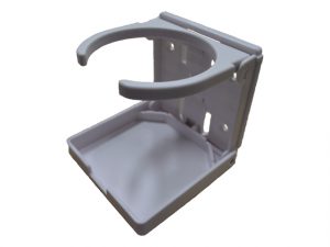 Porte-gobelet pliable en plastique blanc