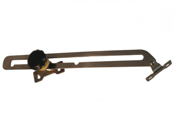 Support de trappe, ajusteur plat SS L:10,5" l
