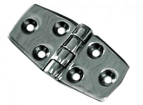 Charnière, porte SS L:38 OpenWd:75mm 6 trous