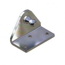 Support d'angle haut 10 mm en acier inoxydable avec rotule