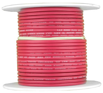 Fil étamé simple, calibre 16, rond/fil