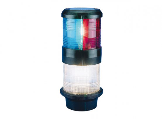 Feu de navigation tricolore, 22,2 cm (H) x 8,9 cm (diamètre)