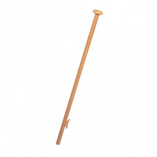FlagPole , Lenght:1.5m Base:25mm Teak with Cleat