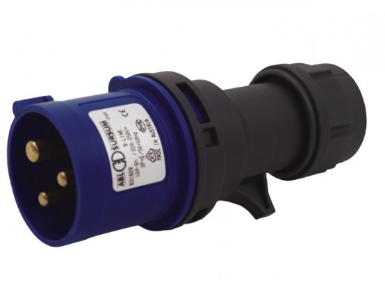 Prise, Mal 220V 16A 3 broches CEE sans couvercle