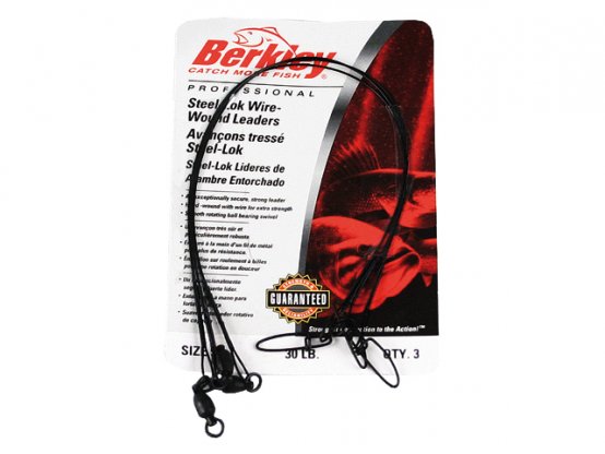 Steelon Leader, 18 po, 45 lb, noir, paquet de 3