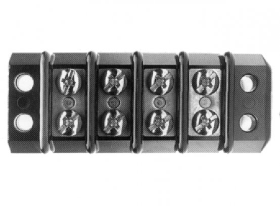 Bornier, 2 voies 30 A 4 vis