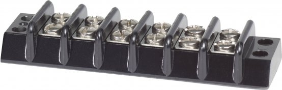 Bornier à 6 voies 30 A 12 vis