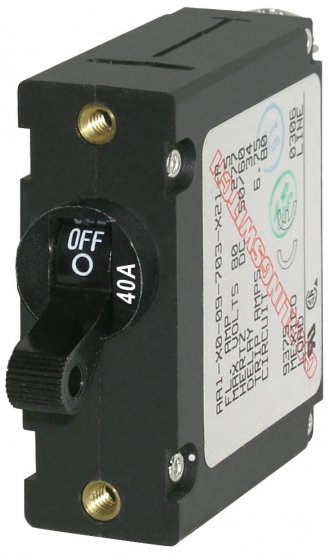 Circuit-Breaker, 40A Black A-Series