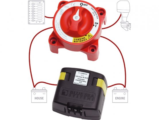 Interrupteur de batterie + relais de charge, kit supplémentaire 1