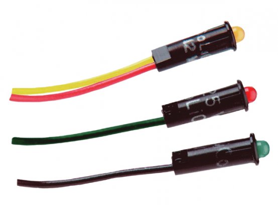 Voyant lumineux, LED rouge 230 V CA 4,3 mm