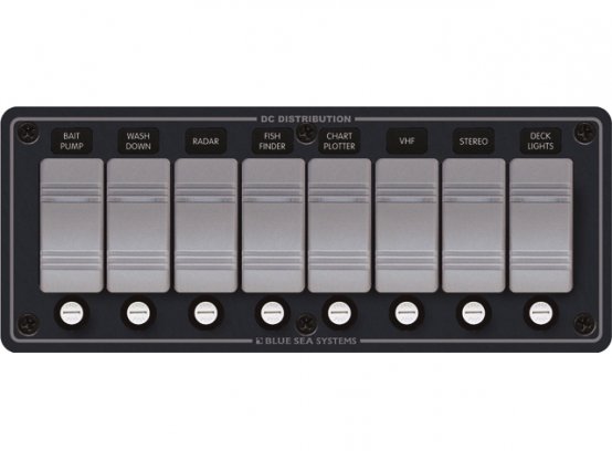 Panneau de distribution horizontal WPF à 8 voies avec fusibles