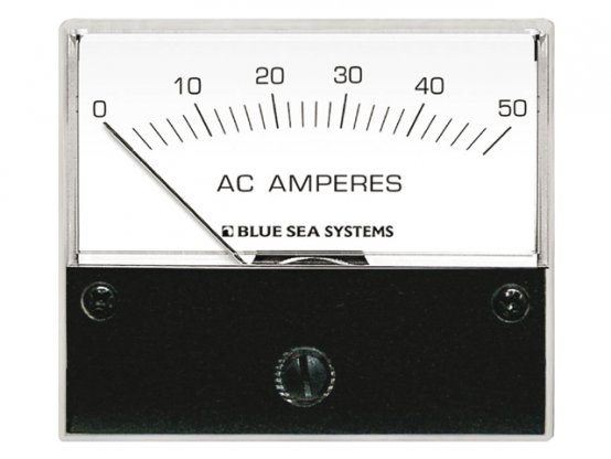 Ampèremètre, redresseur 50 A CA, diamètre du montage : 2-1/16