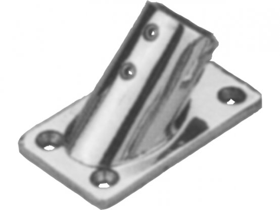 Base RailTube, rectangulaire SS f/1"Railin