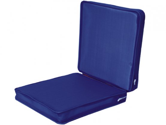 Coussin double pour cockpit bleu/rouge