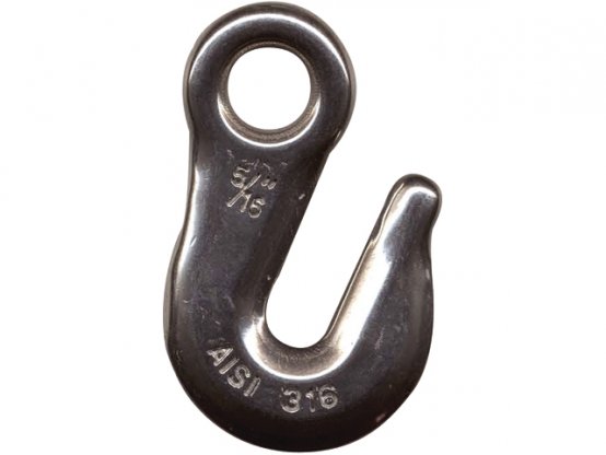 Poignée de chaîne, crochet SS-316 f/08mm 5/16" Cha