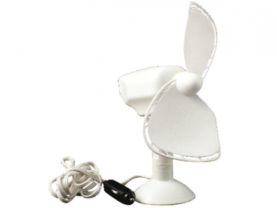 Ventilateur compact 12 V CC à deux vitesses, blanc