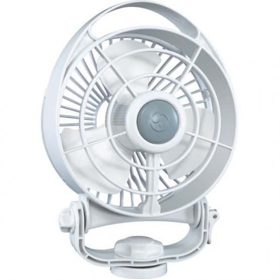 Ventilateur Maestro 12V avec commande murale, blanc