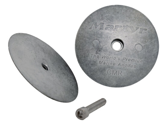 Anode, disque de gouvernail en zinc oØ:5-1/8"