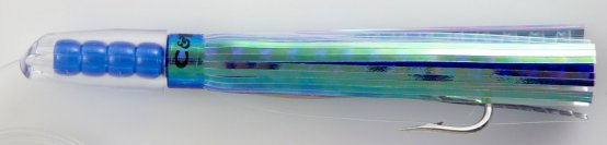 Leurre Rattle Jet 6-3/4″ bleu perle en Mylar monté