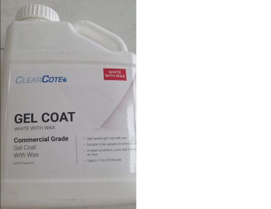 Gelcoat blanc avec cire et durcisseur Gal