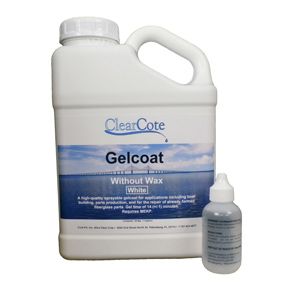 Gelcoat blanc sans cire avec durcisseur Gal